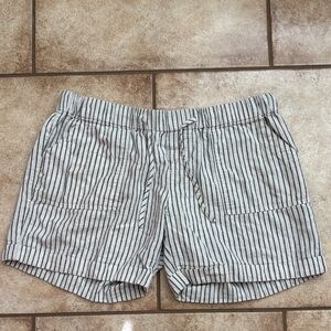 Just Living Black and White Striped Women's Shorts